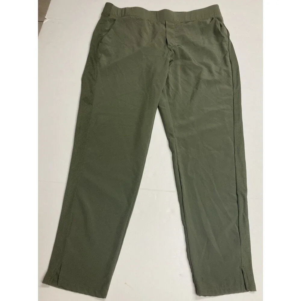 RBX Men’s Green Solid Jogger Pants L Regular Athleisure Activewear